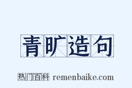 青旷造句是什么意思的图片